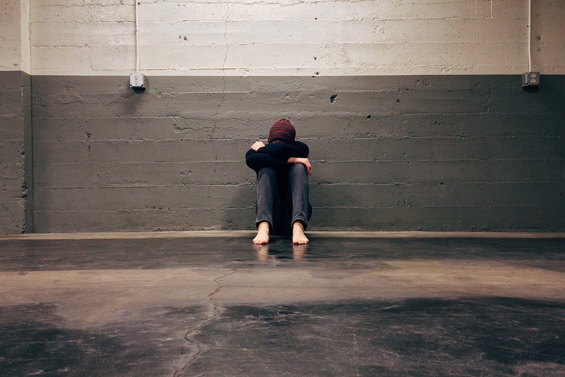 woman sitting down dealing with anger